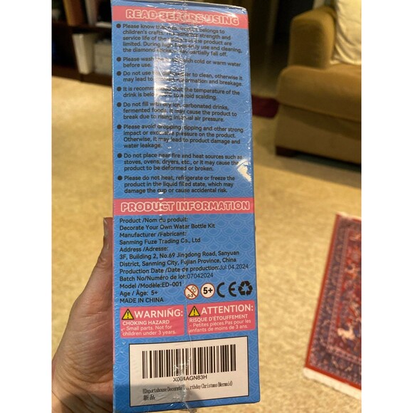 EDsportshouse Decorate your own Water bottle NWT leak proof includes bottle deco - Picture 8 of 10